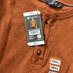 New Mens Members Mark Small Thermal Henley