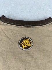 Vintage JNCO Jeans Graphic Print Shirt Y2K Size XL Earthtone Brown Embroidered