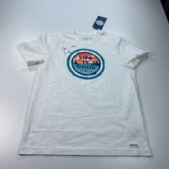 NEW Life is Good Crusher Shirt Mens Small White Crew Neck Cotton Beach Casual