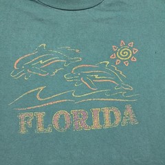 Murina T Shirt Extra Large Men’s Green Cotton Florida Dolphin Short Sleeve
