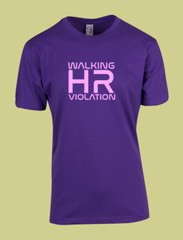 MEN WOMENS TEE TSHIRT UNISEX WALKING HR VIOLATION OFFICE WORKER CLOWN FUNNY GIFT