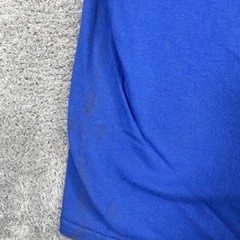 Seattle HempFest T Shirt Men Large Blue Staff 2015 SS Distressed Pot Leaf Grunge