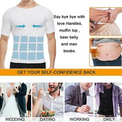 CGTFY Gynecomastia Compress Tank Top Men Slim Abs Body Shaper Vest Athletic Vest