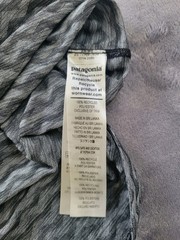 Patagonia Ridge Flow Shirt Men’s Small Gray Running/Trail Breathable Quick Dry
