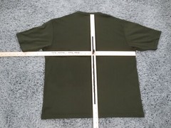 Vintage City Streets Shirt Mens XL Green Polyester Ribbed Knit Crew Neck Tee