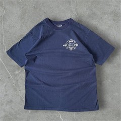 Vintage 80s Hanes Beefy-T IAFF Firefighters Navy Made USA