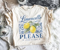 Comfort Colors Limoncello Please Shirt Italian Summer Lemons T-Shirt