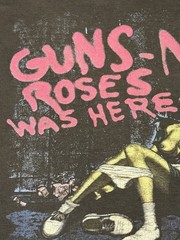 RARE Guns N Roses Banned Tour shirt “WAS HERE” small black vintage – GNR Rock