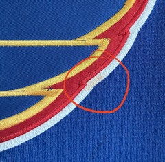 Rare Bassnectar 808 ATS Hockey Jersey St. Louis Blues DJ Sewn Patches S/M
