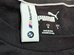 Puma BMW Motorsport Black SHIRT (Large) 21×28.5 Racing
