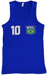 Threadrock Men’s Team Brazil Soccer Tank Top Brazilian Football