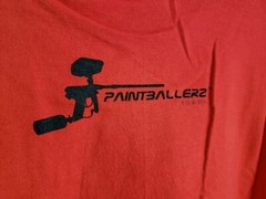 Paintball T-Shirt Short sleeve M, L, XL, XXL, XXXL Red Paintball in Yo Face