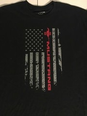 Mustang Flag Shirt for Men 5.0 GT 500 196 550 Muscle Car Gift Enthusiast Graphic