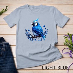 Blue Jay Geometric Patten Art,Cute Blue Jay Bird Lover Tee Unisex T-shirt