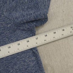 Banana Republic Henley Mens XXL Blue Short Sleeve Linen Blend Heathered Casual