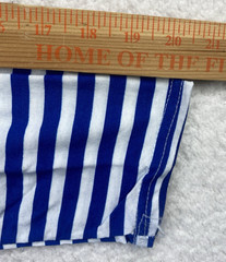 Vintage Breton Stripe Sailor Shirt Men Small Blue Long Sleeve Russian Telnyashka