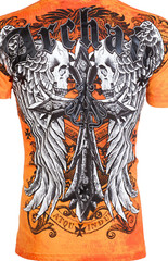 ARCHAIC AFFLICTION Men’s T-Shirt LUSTROUS Wings Skull Biker S-5XL $40