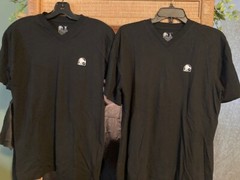 6 Taco Bell Shirts, MENS Large, 1 Med, Crew neck, V-neck & Button /Employee/Work