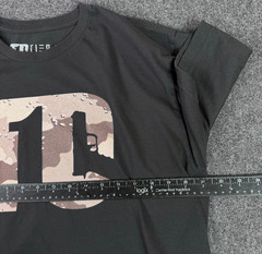 T1C Tier 1 Concealed Holsters Mens XL Desert Camo Glock Logo Black T Shirt