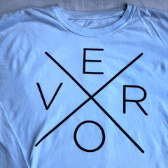 VERO T-shirt Mens Large Seahorse Lane Vero Beach Long Sleeve UPF Blue FLAW