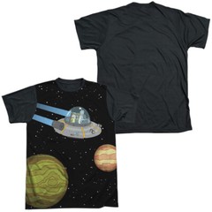 Rick And Morty Rick And Morty In Space Adult Costume T Shirt (Black Back), S-3XL