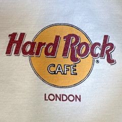 Hard Rock Cafe London T‑Shirt Men’s Large Heavy Tee Original Graphic White