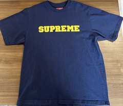 Supreme Tee 23AW COLLEGIATE S TOP L Large COTTON Navy Michigan
