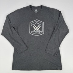 Vortex Optics Shirt T-Shirt Men’s LargeGray Long Sleeve Logo Lightweight