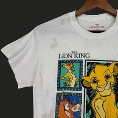 Disney The Lion King T-Shirt Adult Small – Simba Timon Pumbaa Mufasa – White Tee
