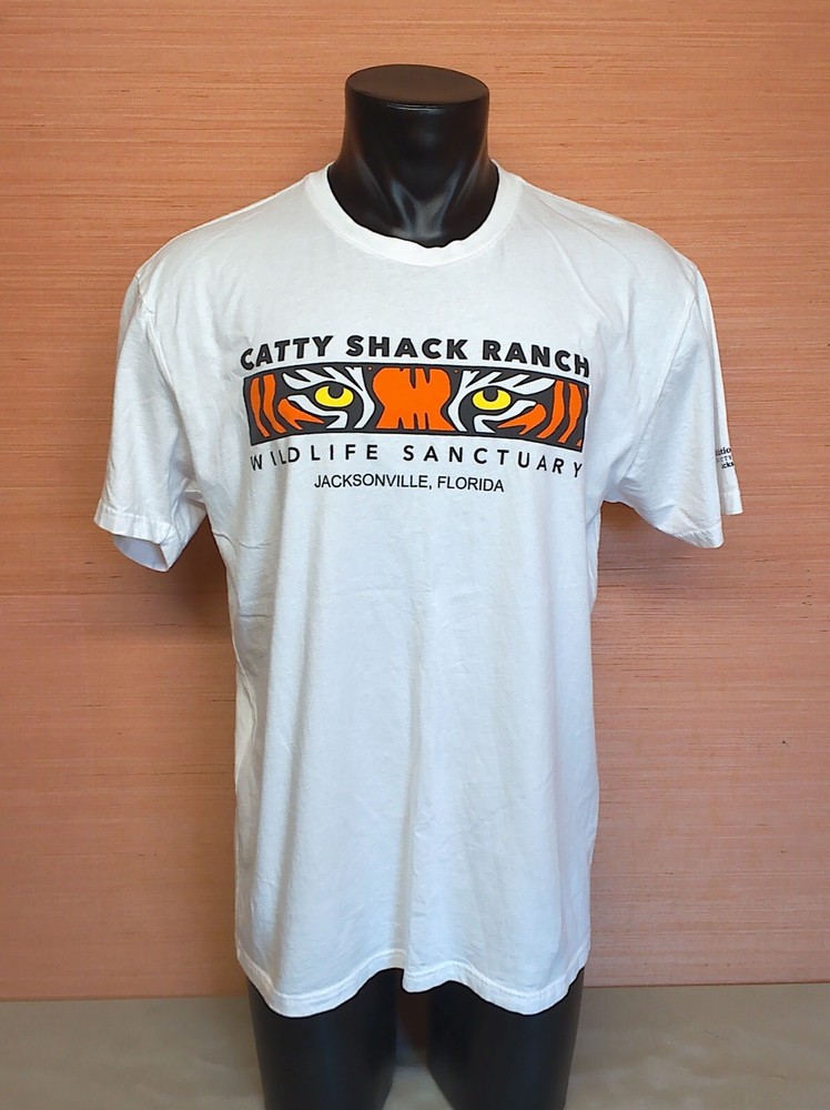 Caddy Shack Ranch Wildlife Sanctuary Jacksonville Florida White T-Shirt Size XL