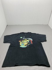 ALAB Shirt Mens XL Black Space Bus Alien Graphic Tee Tagless Cotton Crewneck