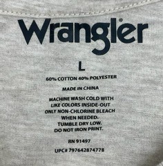 Wrangler Mens Graphic T Shirt Large L Beige The American West Desert Logo