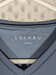 Lalabu Dad Shirt Men’s Large Blue Baby Carrier Kangaroo Pouch Newborn Infant