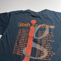 Josh Groban Closer 2005 Tour T-Shirt Mens Medium Black Anvil Graphic Tee
