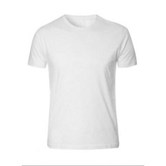 Crew-Neck For Men’s 100% Cotton Tagless T-Shirt Undershirt Tee White