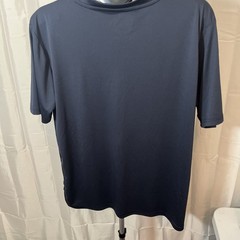 Realtree Mens Navy USA Poly Tee Large