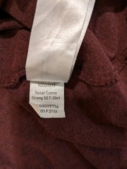 Ariat Rebar Men’s Size Large Tall Maroon Pocket Tee Work Shirt