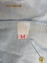 UNBRANDED SZ M NWOT Polyest/Cotton Men’s 3 Tone Marled Blue Crew Neck T- Shirt