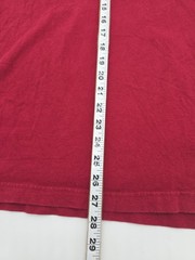 Tommy Hilfiger T-Shirt Men Large Red Embroidered Cotton Tee.#46171