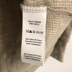 Jachs Shirt Mens XL Extra Large Long Sleeve Thermal Waffle Casual Sleep Brown