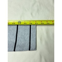 Lacoste Slim Fit Mens Long Sleeve Black Stripe Crew Neck Cotton Shirt Size 8