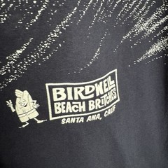 Birdwell Beach Britches Men’s L Navy Blue Graphic T-Shirt Big Logo Made In USA