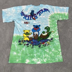 Vintage Grateful Dead Liquid Blue Shirt MINT* Spring Tour AOP Rare Tie Dye RARE