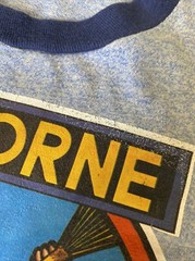 Vintage Airborne T-Shirt L Parachute Army Ranger 70’s The Rats Hole Screen Stars