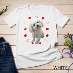 Maltese Dog Lover Puppy Owner Maltipoo Mix Fans Hearts Gift Unisex T-shirt