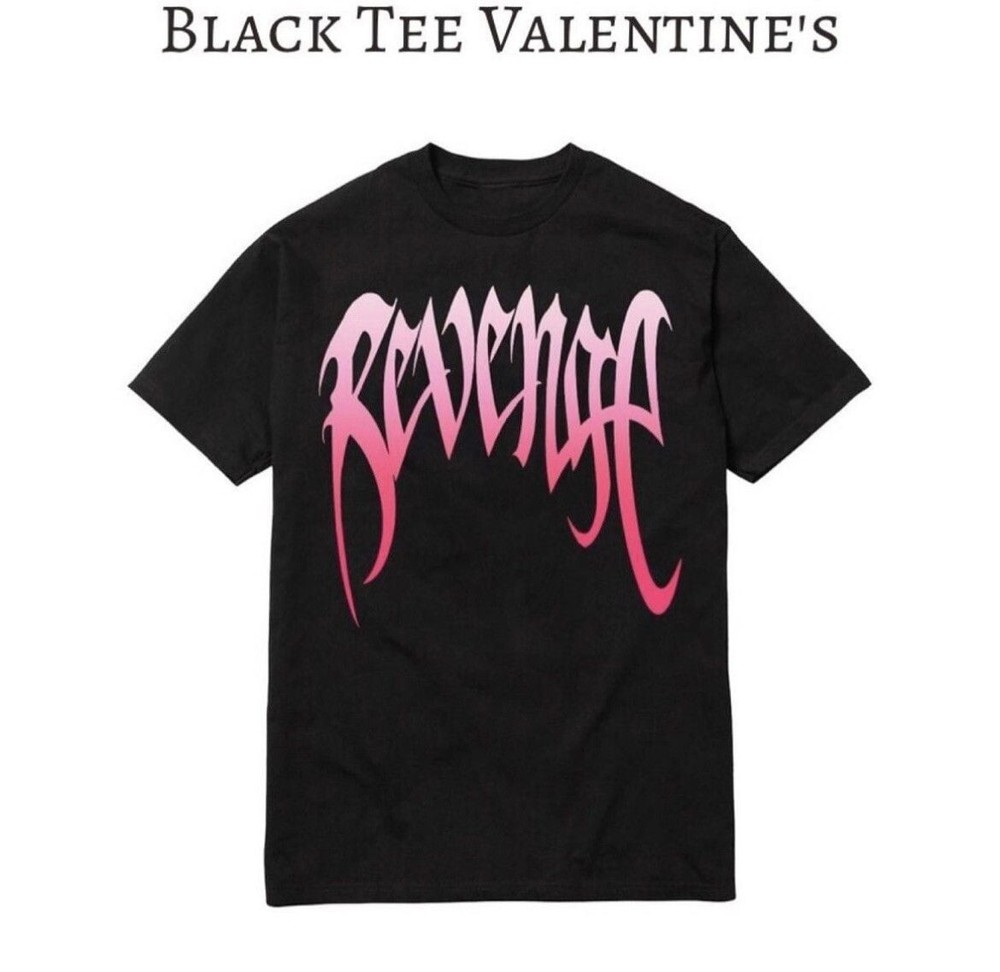 Revenge Valentine’s Day Logo T-Shirt Black/Pink
