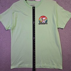 Peanuts® Hiking Snoopy t shirt Men Large Green Charlie Brown Classic Camping NWT
