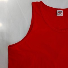 Vintage Anvil YMCA Aquatic Staff Tank Top 100% Cotton Made In USA Size XL