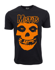 MISFITS ORANGE FIEND SKULL T SHIRT