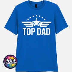 Classic Top Dad Tee Funny Dad T Shirt Retro Print Father’s Day Gift for Dad Tee
